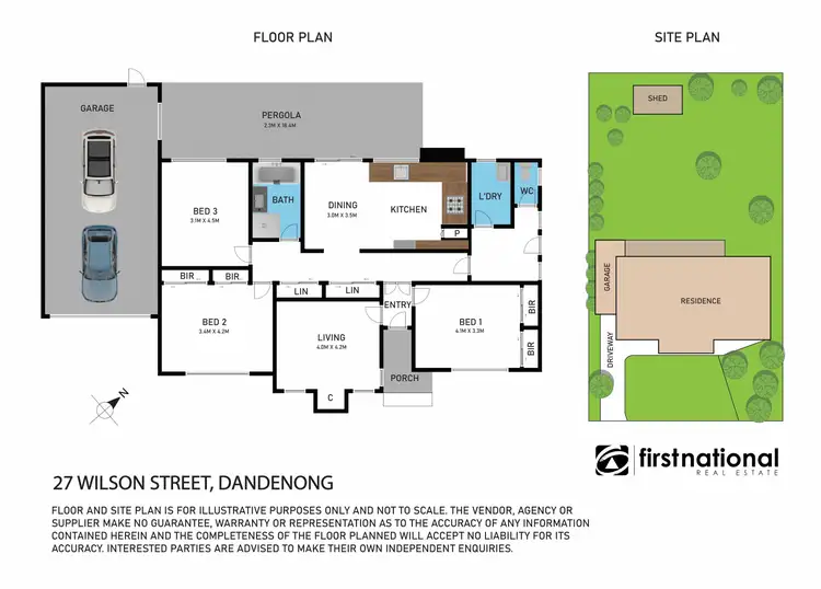 Floorplan of Homely house listing, 27 Wilson Street, Dandenong VIC 3175