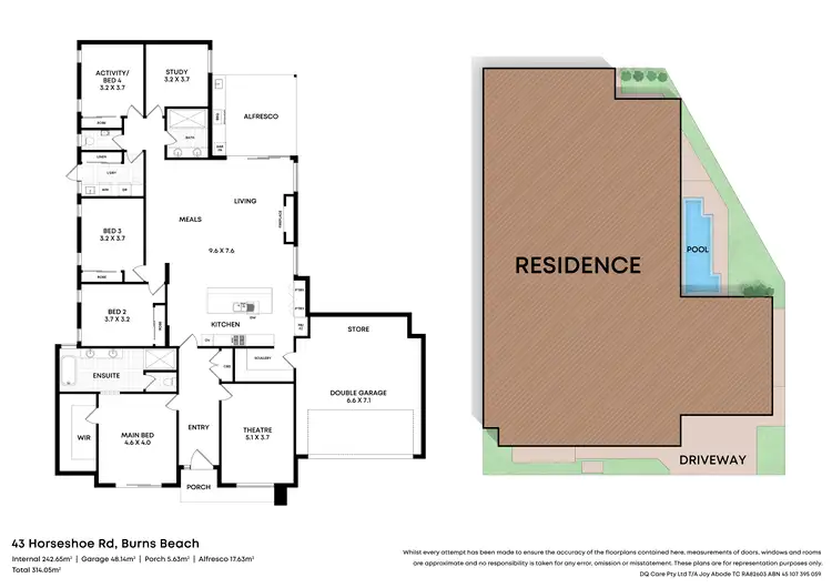 Floorplan of Homely house listing, 43 Horseshoe Road, Burns Beach WA 6028