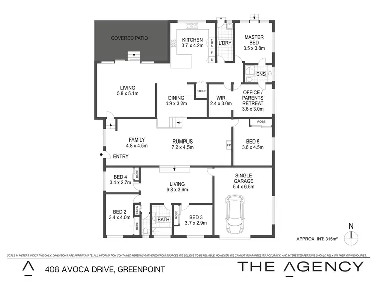 Floorplan of Homely house listing, 408 Avoca Drive, Green Point NSW 2251