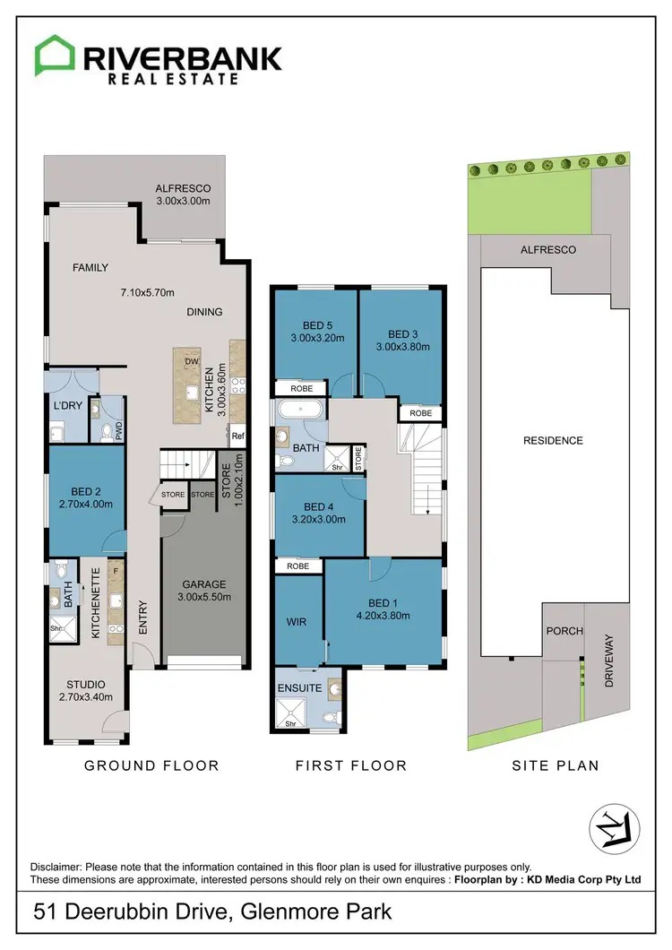 Floorplan of Homely house listing, 51 Deerubbin Drive, Glenmore Park NSW 2745