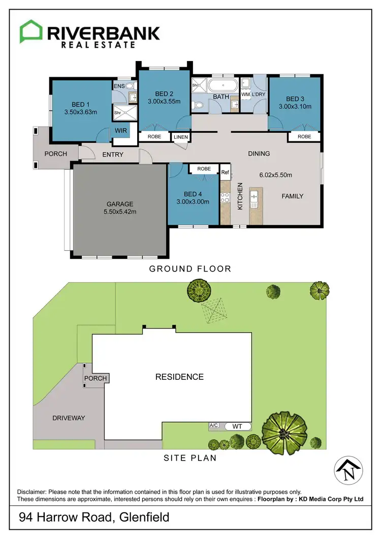 Floorplan of Homely house listing, 94 Harrow Road, Glenfield NSW 2167