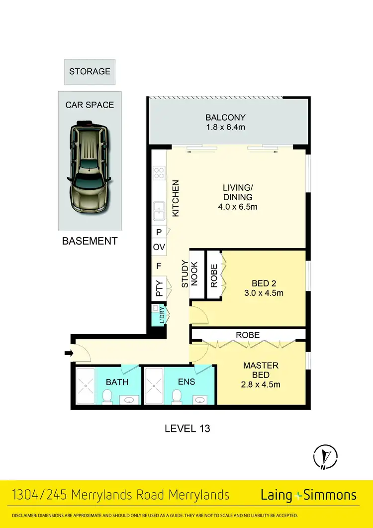 Floorplan of Homely unit listing, 1304/245 Merrylands Road, Merrylands NSW 2160