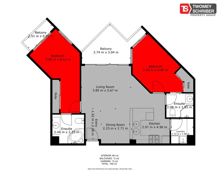 Floorplan of Homely unit listing, 1007/80-86 Abbott Street, Cairns City QLD 4870
