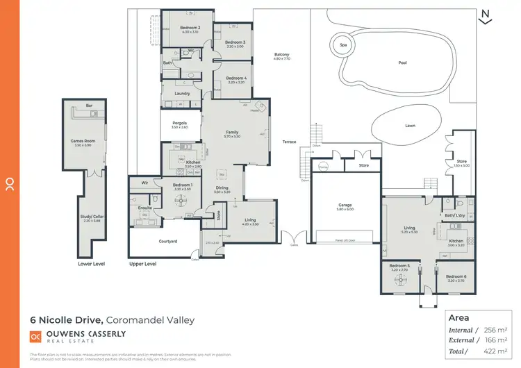 Floorplan of Homely house listing, 6 Nicolle Drive, Coromandel Valley SA 5051