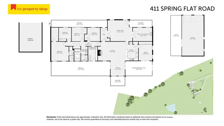 Floorplan of Homely rural property listing, 411 Spring Flat Road, Mudgee NSW 2850