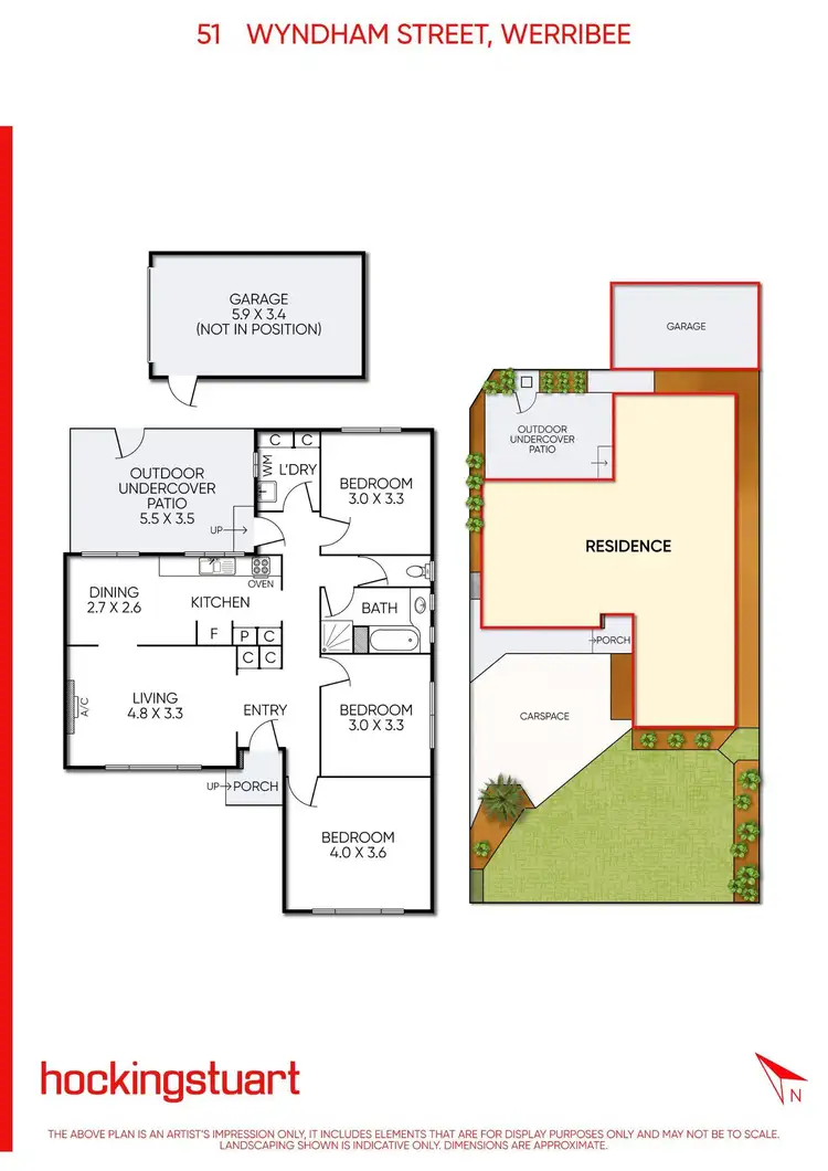 Floorplan of Homely house listing, 51 Wyndham Street, Werribee VIC 3030