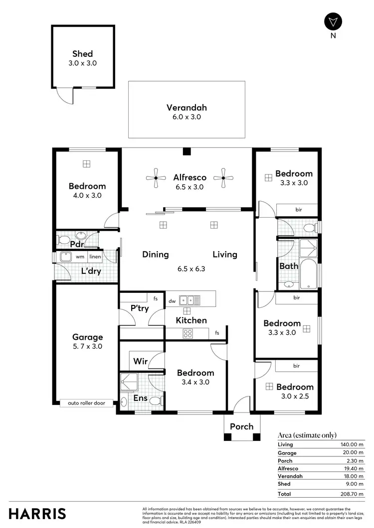 Floorplan of Homely house listing, 47 Addison Road, Warradale SA 5046
