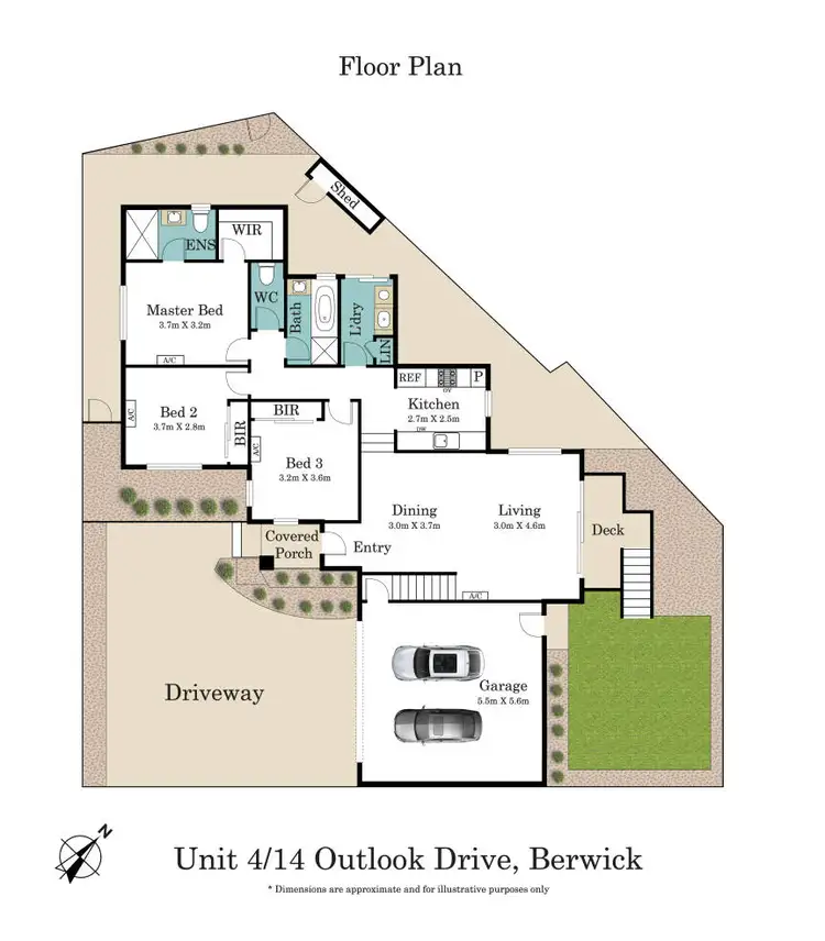 Floorplan of Homely house listing, 4/14 Outlook Drive, Berwick VIC 3806