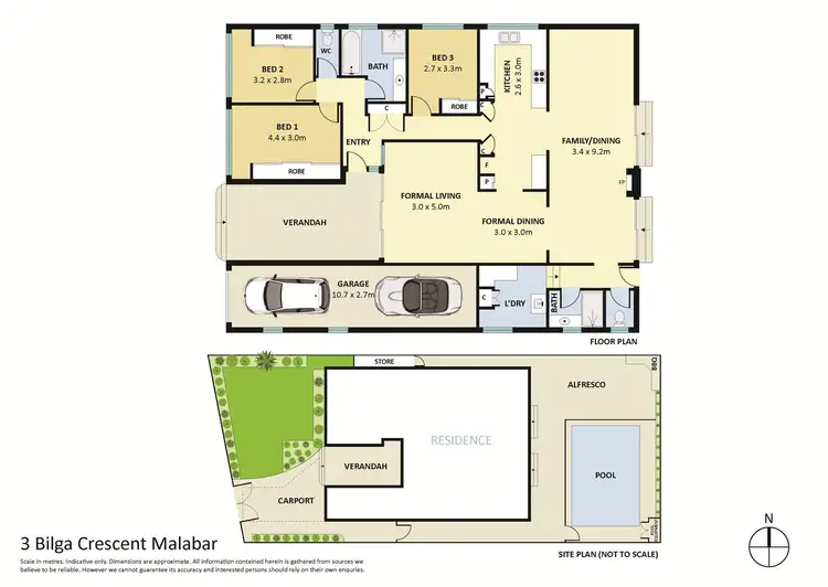 Floorplan of Homely house listing, 3 Bilga Crescent, Malabar NSW 2036
