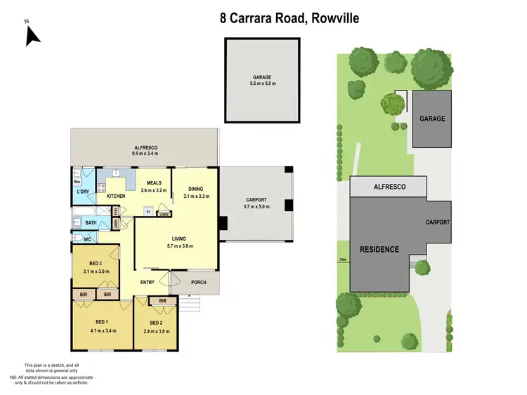 Floorplan of Homely house listing, 8 Carrara Road, Rowville VIC 3178