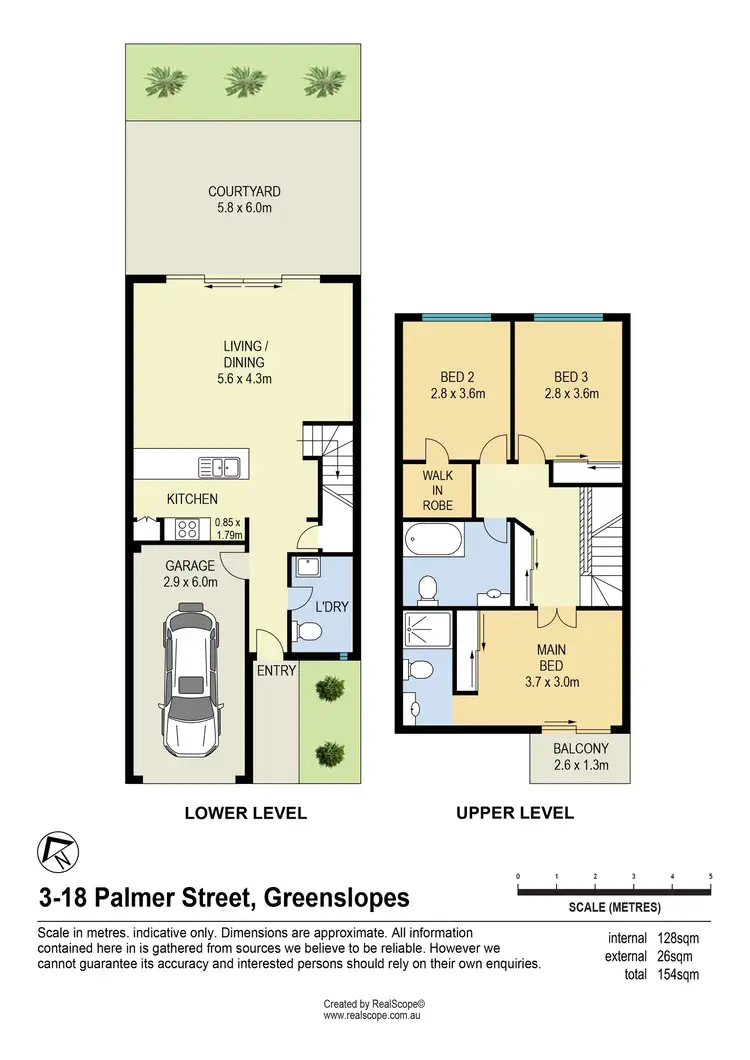 Floorplan of Homely townhouse listing, 3/18 Palmer Street, Greenslopes QLD 4120