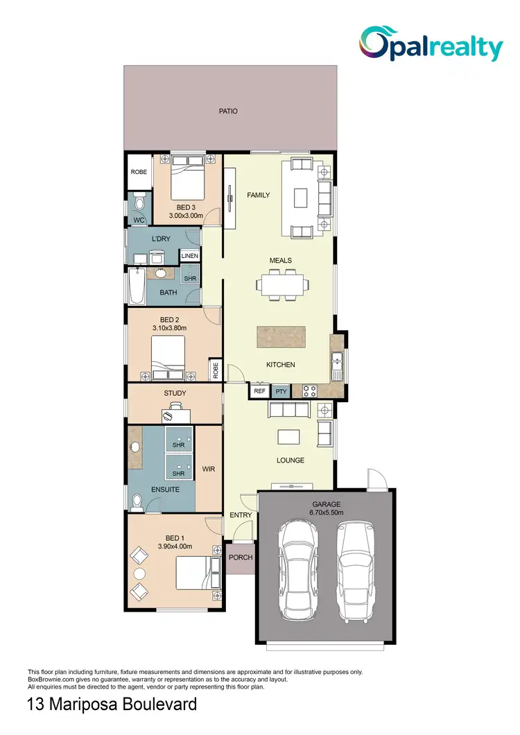 Floorplan of Homely house listing, 13 Mariposa Boulevard, Secret Harbour WA 6173