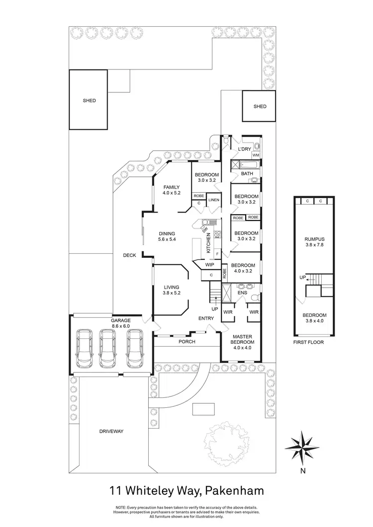 Floorplan of Homely house listing, 11 Whiteley Way, Pakenham VIC 3810