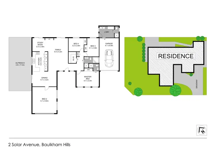 Floorplan of Homely house listing, 2 Solar Avenue, Baulkham Hills NSW 2153