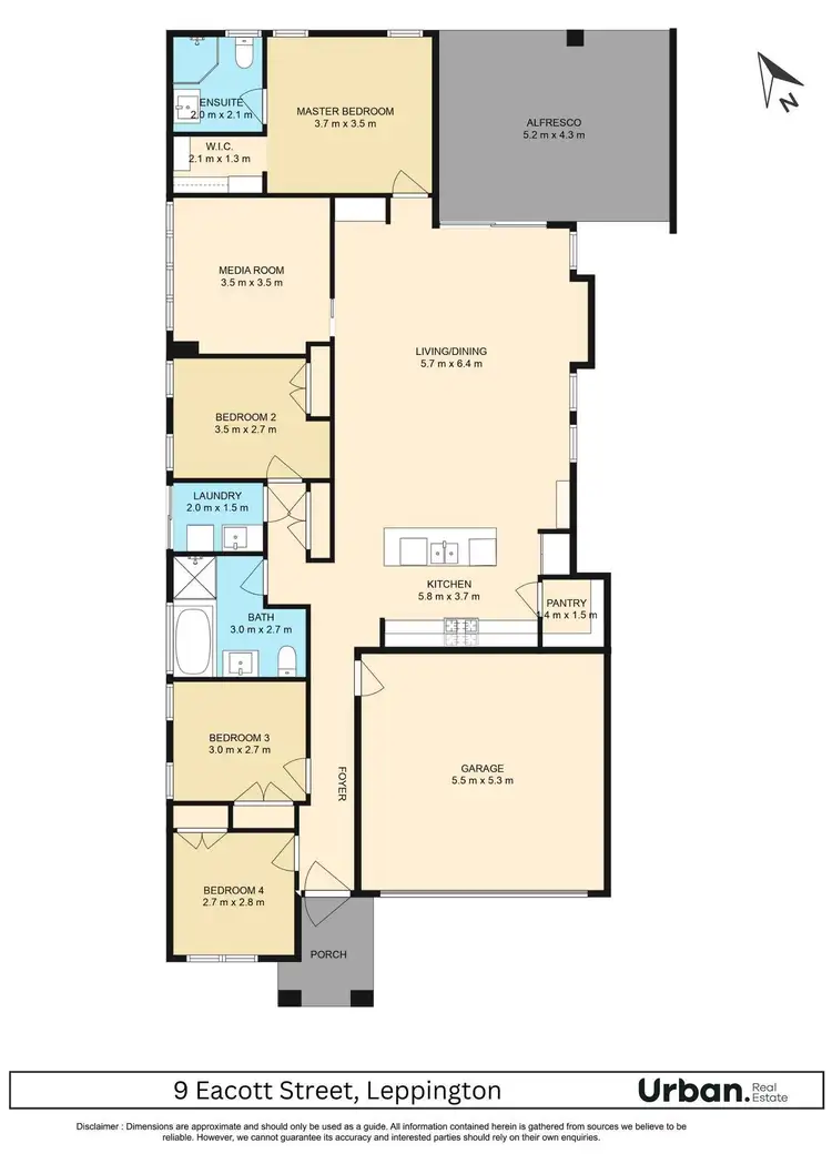 Floorplan of Homely house listing, 9 Eacott Street, Leppington NSW 2179