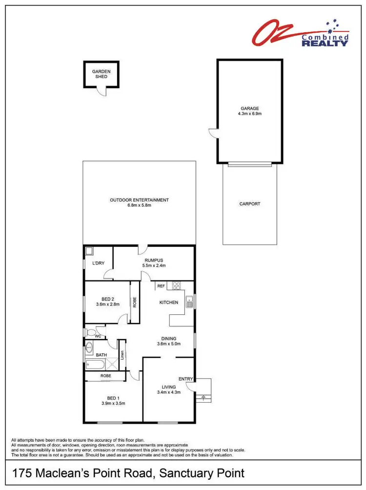 Floorplan of Homely house listing, 175 Macleans Point Road, Sanctuary Point NSW 2540