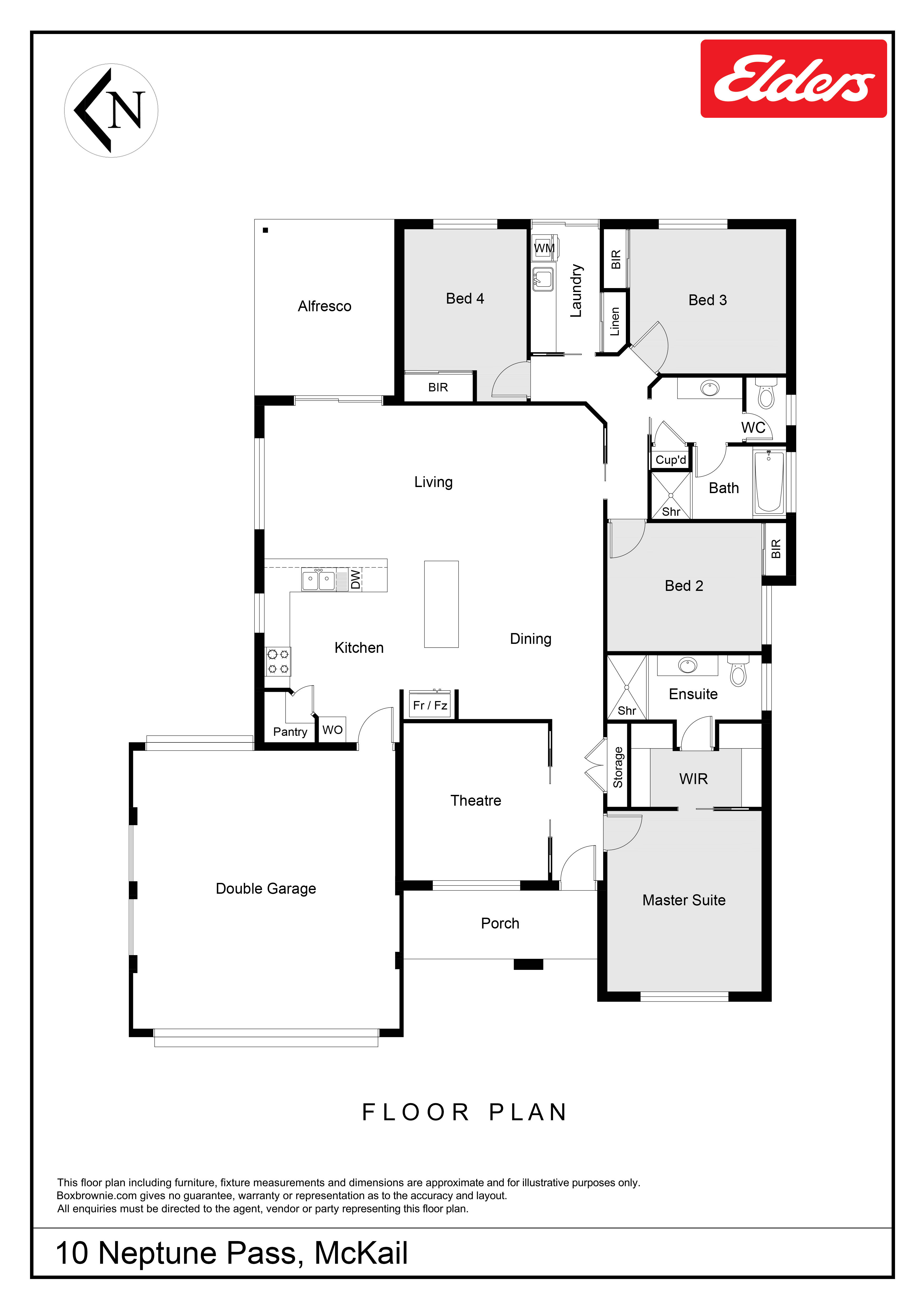 Floorplan of Homely house listing, 10 Neptune Pass, Mckail WA 6330