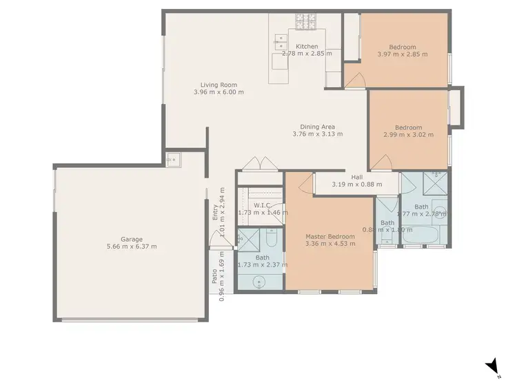Floorplan of Homely unit listing, 1/11 Eagle Street, Emerald QLD 4720