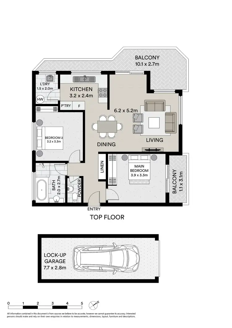 Floorplan of Homely unit listing, 12/26 Pennant Hills Road, North Parramatta NSW 2151