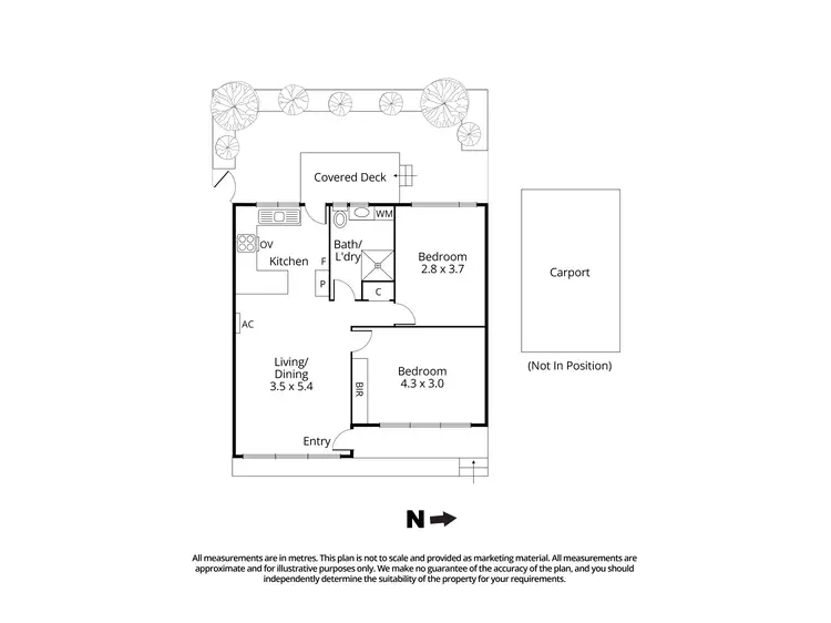 Floorplan of Homely unit listing, 8/520 Moreland Road, Brunswick West VIC 3055