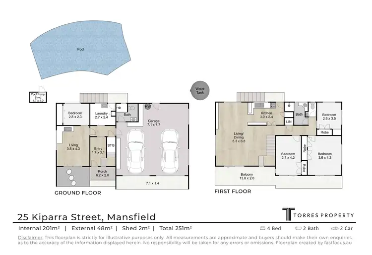 Floorplan of Homely house listing, 25 Kiparra Street, Mansfield QLD 4122