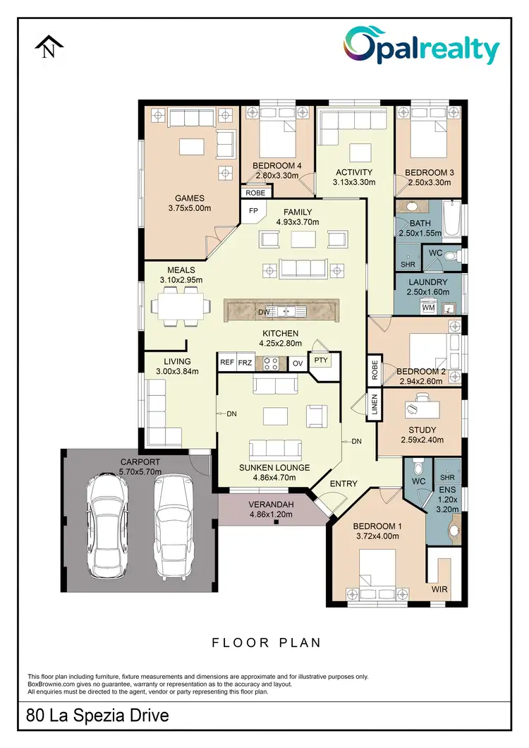 Floorplan of Homely house listing, 80 La Spezia Drive, Secret Harbour WA 6173