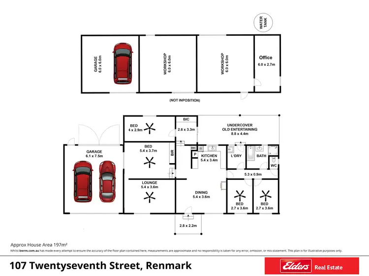 Floorplan of Homely house listing, 107 Twentyseventh Street, Renmark SA 5341