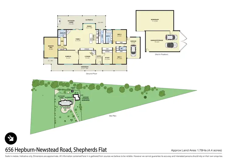 Floorplan of Homely house listing, 656 Hepburn-Newstead Road, Shepherds Flat VIC 3461