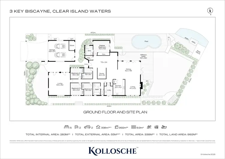 Floorplan of Homely house listing, 3 Key Biscayne, Clear Island Waters QLD 4226