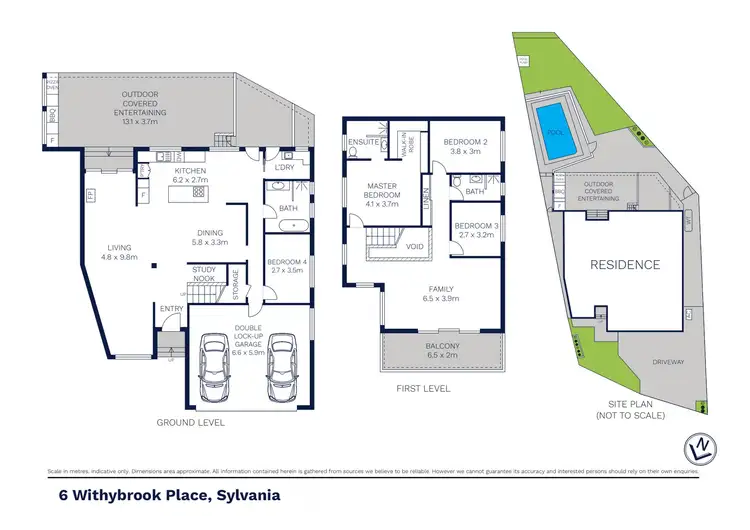 Floorplan of Homely house listing, 6 Withybrook Place, Sylvania NSW 2224