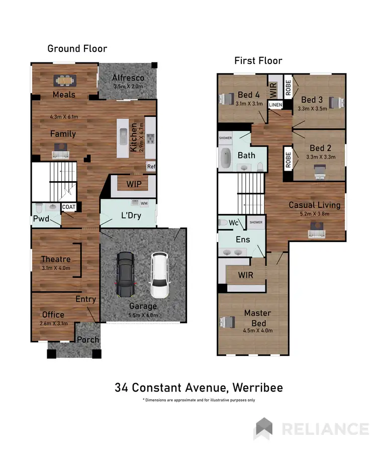 Floorplan of Homely house listing, 34 Constant Avenue, Werribee VIC 3030