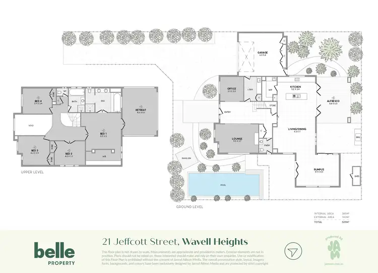 Floorplan of Homely house listing, 21 Jeffcott Street, Wavell Heights QLD 4012