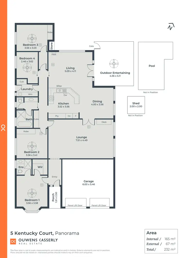 Floorplan of Homely house listing, 5 Kentucky Court, Panorama SA 5041