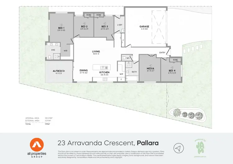 Floorplan of Homely house listing, 23 Arravanda Crescent, Pallara QLD 4110