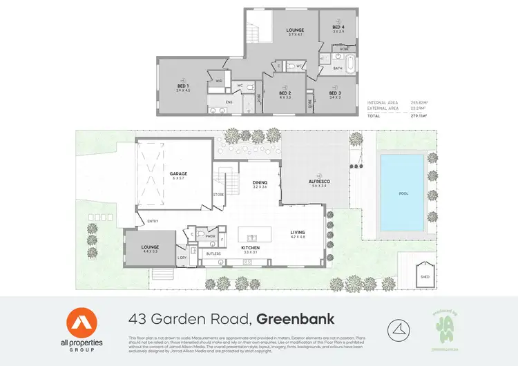 Floorplan of Homely house listing, 43 Garden Road, Greenbank QLD 4124
