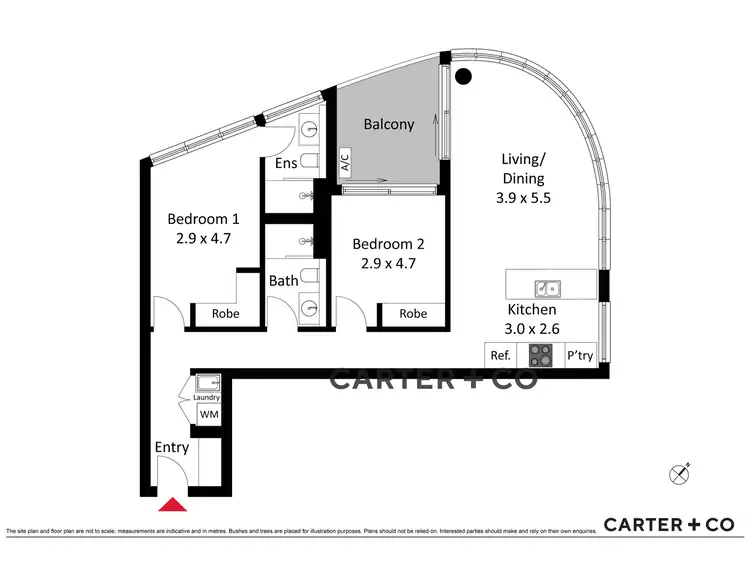 Floorplan of Homely apartment listing, 1803/1 Grazier Lane, Belconnen ACT 2617