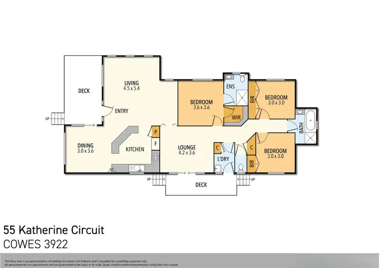 Floorplan of Homely house listing, 55 Katherine Circuit, Cowes VIC 3922