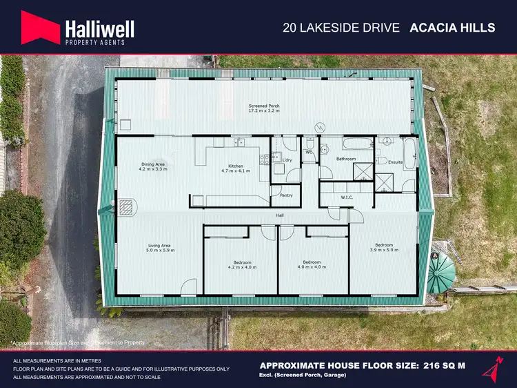 Floorplan of Homely house listing, 20 Lakeside Drive, Acacia Hills TAS 7306