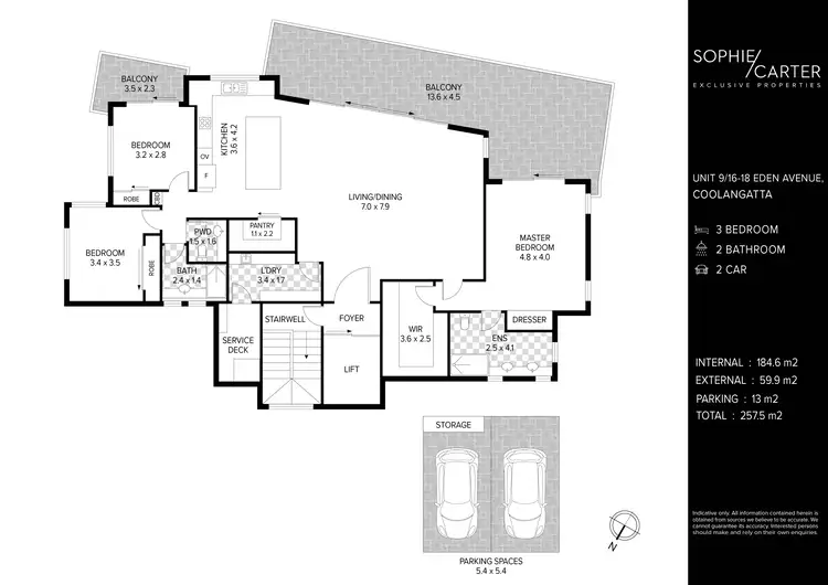 Floorplan of Homely apartment listing, 9/16-18 Eden Avenue, Rainbow Bay QLD 4225