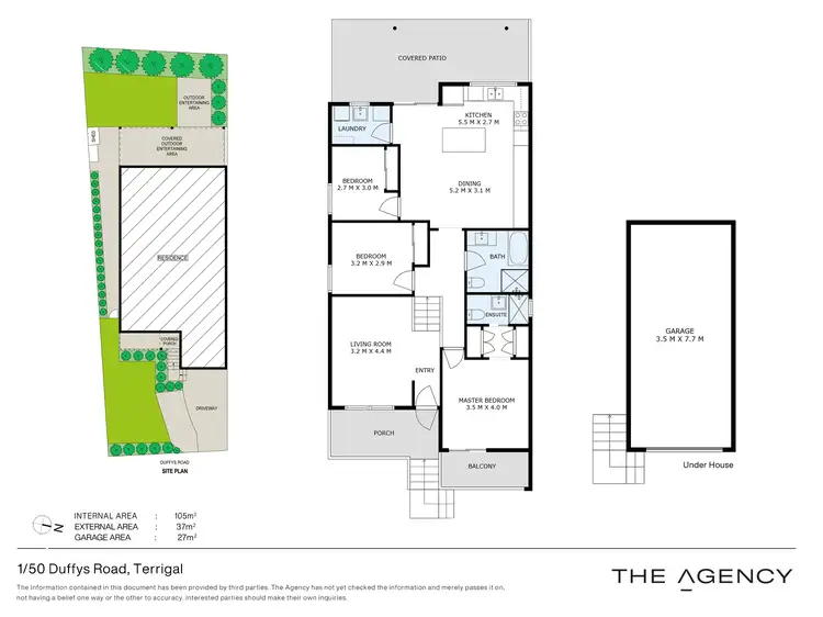 Floorplan of Homely townhouse listing, 1 & 2/50 Duffys Road, Terrigal NSW 2260
