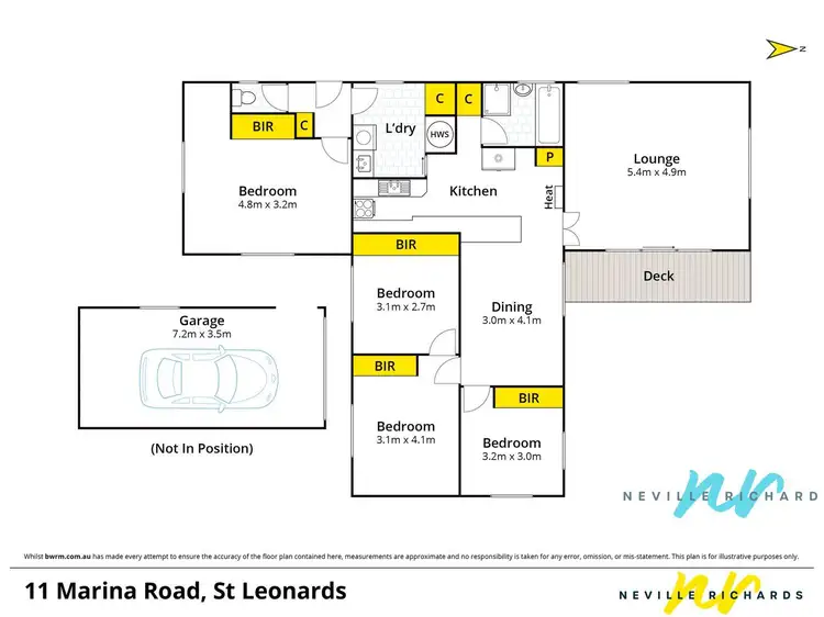 Floorplan of Homely house listing, 11 Marina Road, St Leonards VIC 3223