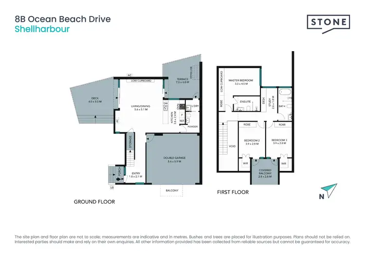 Floorplan of Homely townhouse listing, 8B Ocean Beach Drive, Shellharbour NSW 2529