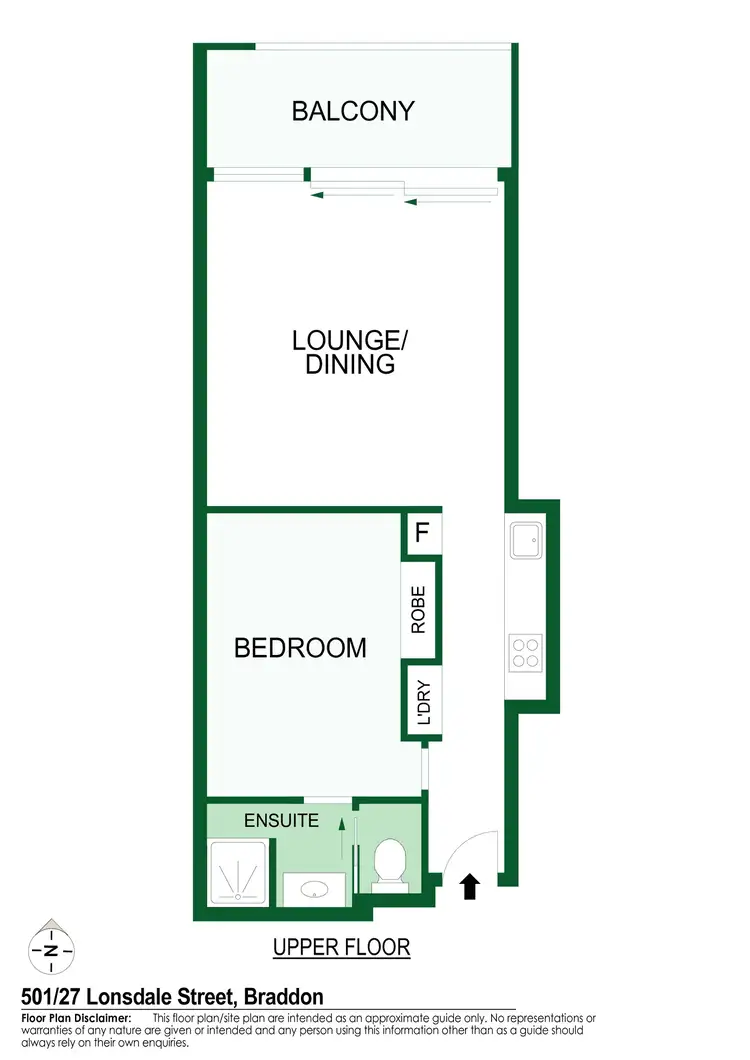 Floorplan of Homely apartment listing, 501/27 Lonsdale Street, Braddon ACT 2612