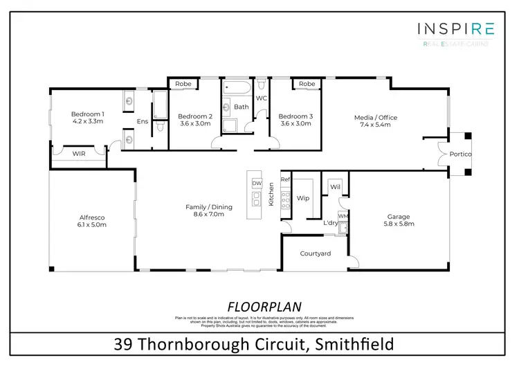Floorplan of Homely house listing, 39 Thornborough Circuit, Smithfield QLD 4878