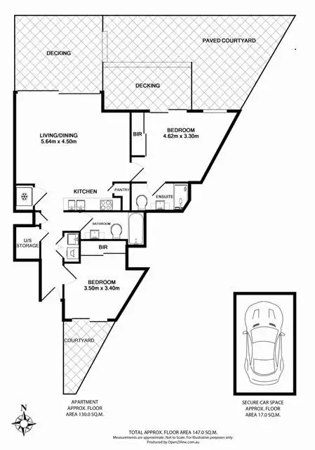 Floorplan of Homely apartment listing, 406/2-4 Powell Street, Waterloo NSW 2017