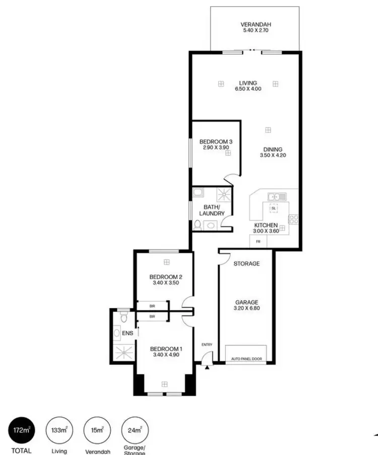 Floorplan of Homely house listing, 279A Hampstead Road, Northfield SA 5085