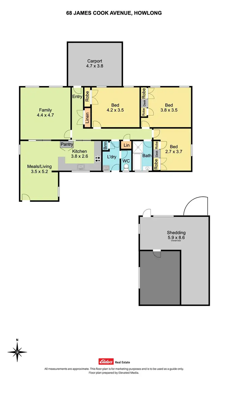 Floorplan of Homely house listing, 68 James Cook Avenue, Howlong NSW 2643