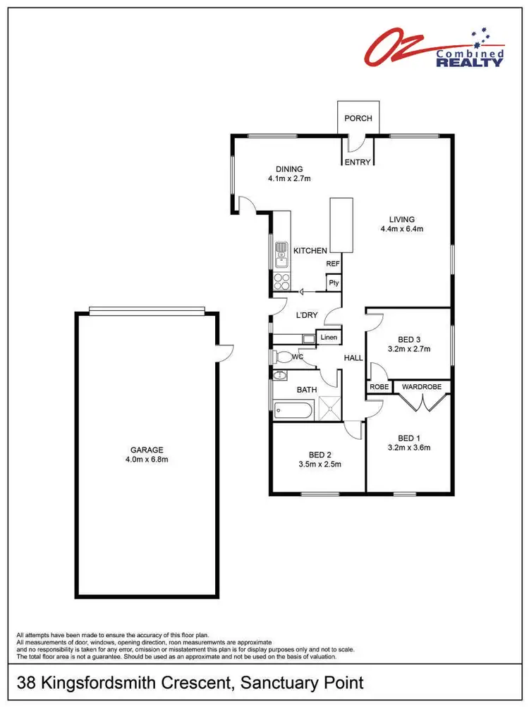 Floorplan of Homely house listing, 38 Kingsford Smith Crescent, Sanctuary Point NSW 2540