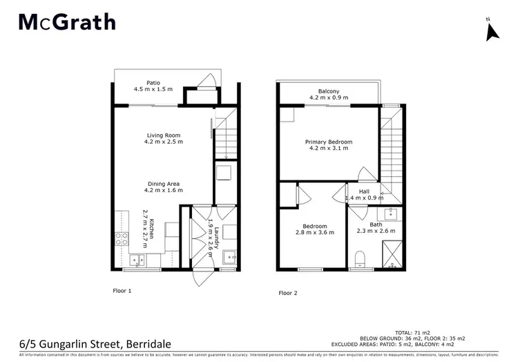 Floorplan of Homely apartment listing, 6/5 Gungarlin Street, Berridale NSW 2628
