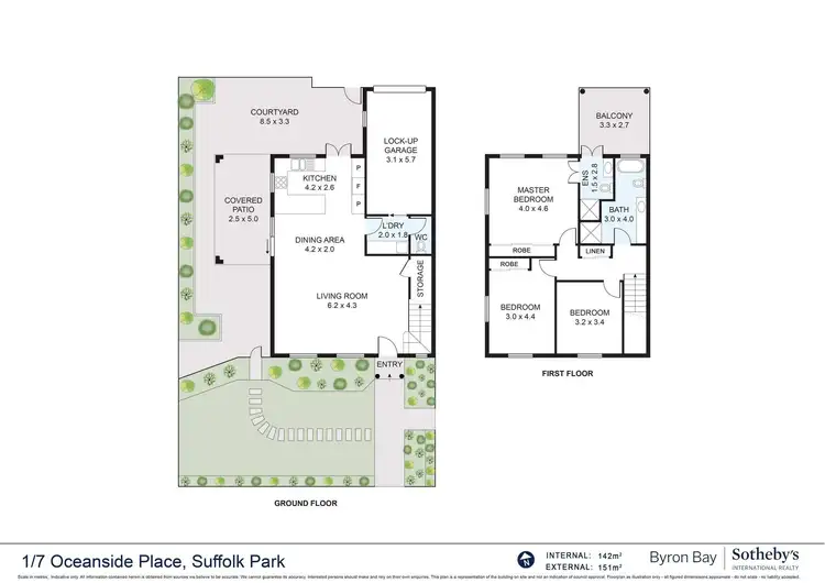 Floorplan of Homely townhouse listing, 1/7 Oceanside Place, Suffolk Park NSW 2481